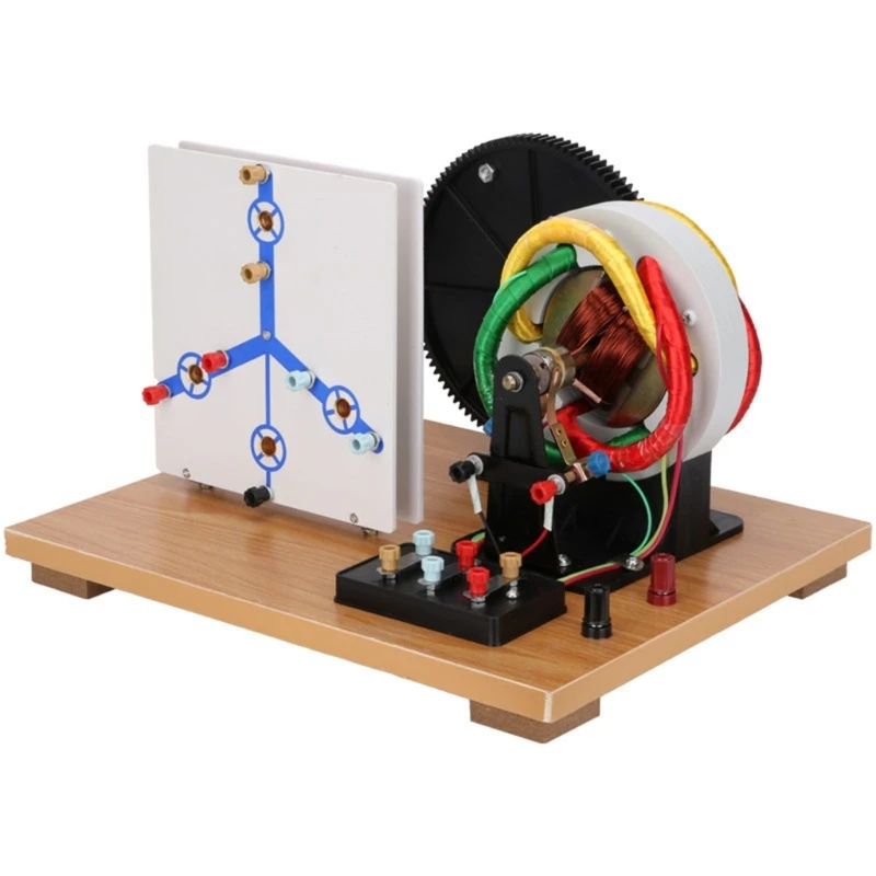 Generador eléctrico manual para laboratorio, trifásico AC/DC