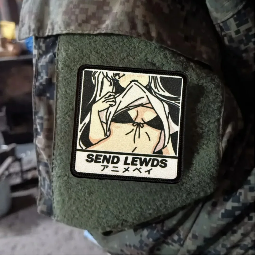Parche táctico anime con velcro, insignia moral para mochila - imagen 4