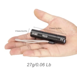 Linterna UV recargable USB para detección y marcaje