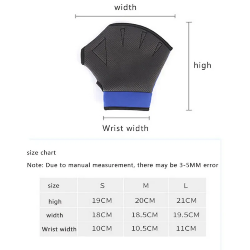 Guantes de natación tipo rana con paleta integrada