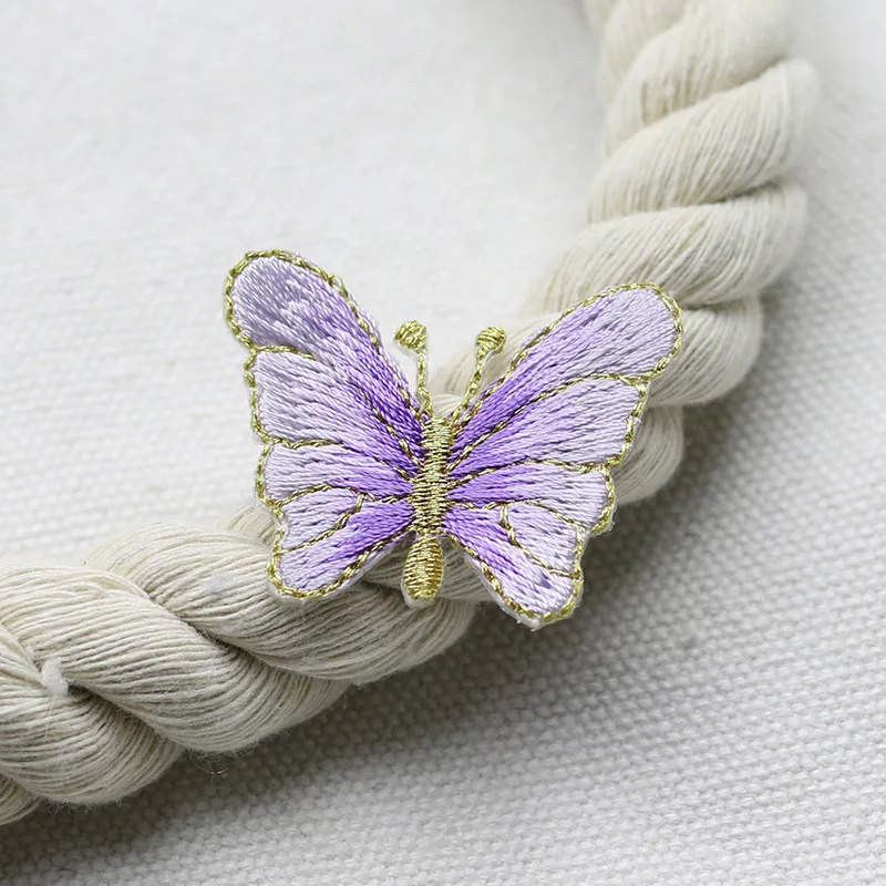 Parche termoadhesivo bordado mariposa para planchar, reparación DIY - imagen 3