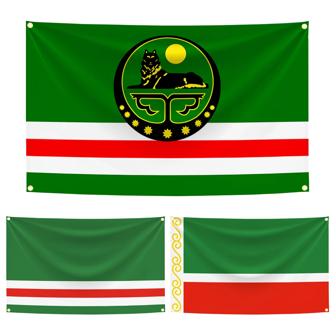 Bandera de Chechenia de poliéster para pared - imagen 4