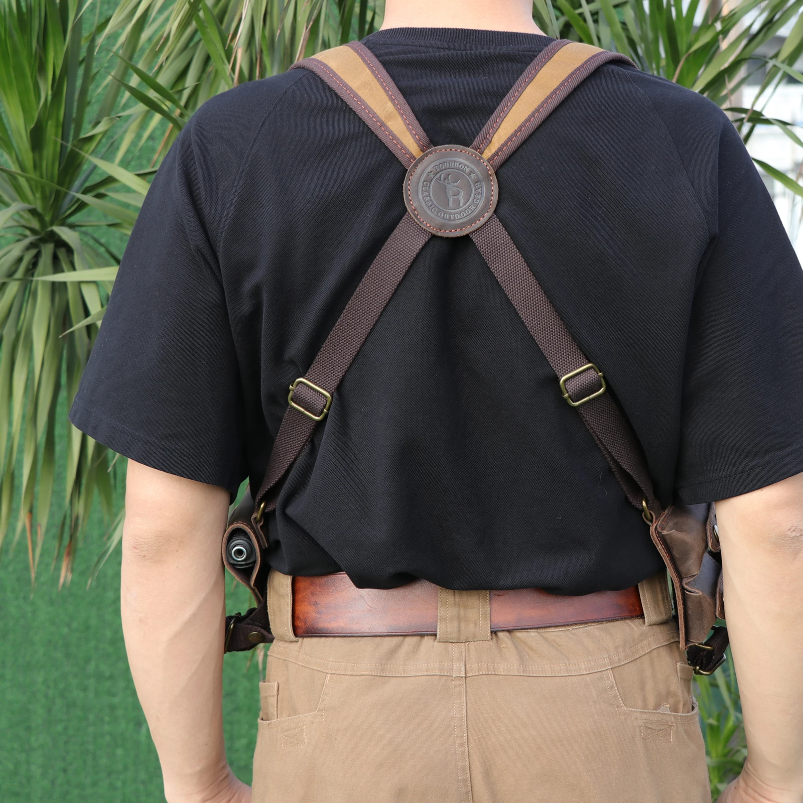 Tourbon Funda táctica hombro pistolera con doble cargador - imagen 5