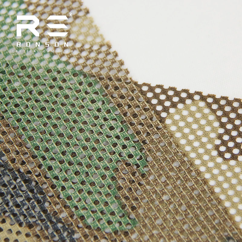 Tela táctica de camuflaje bosque, malla tricot para estampado - imagen 2