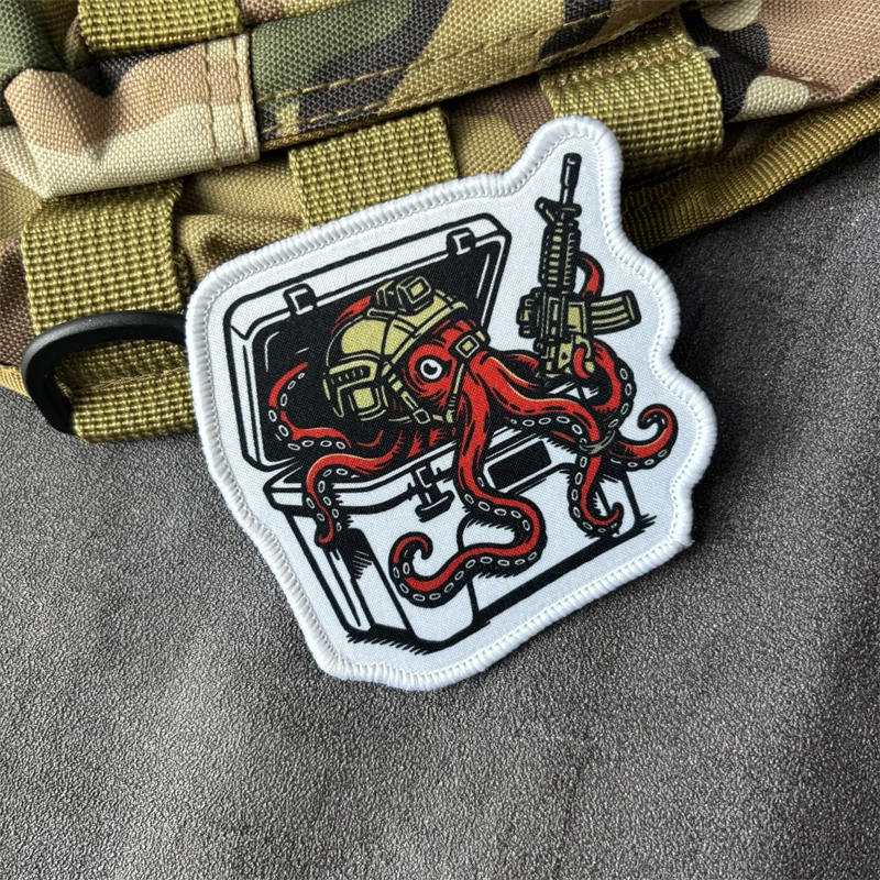 Parche táctico Octopus operador – Insignia con velcro para chaleco - imagen 4