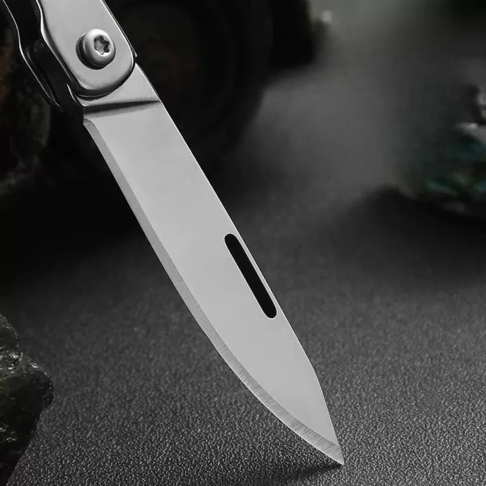Cuchillo plegable de acero inoxidable para filetear carne y pesca - imagen 2