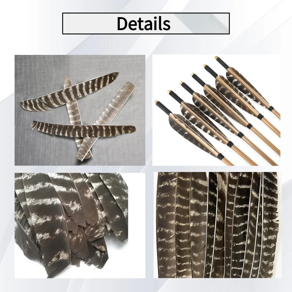 Plumas naturales para flechas de tiro con arco – Hazlo tú mismo caza - imagen 4