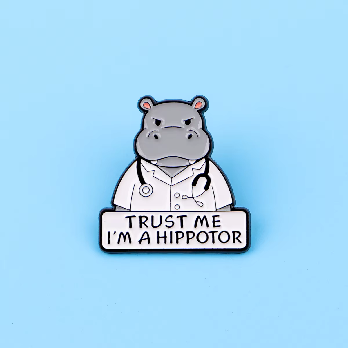 Pin de esmalte decorativo con frase