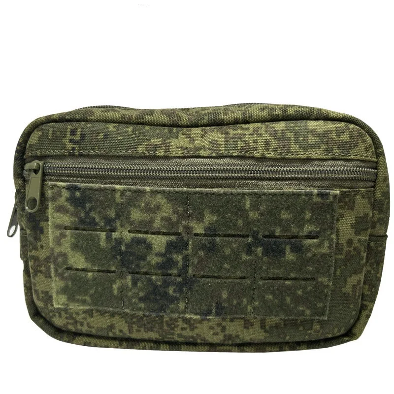 Bolsa táctica MOLLE detalle de costuras