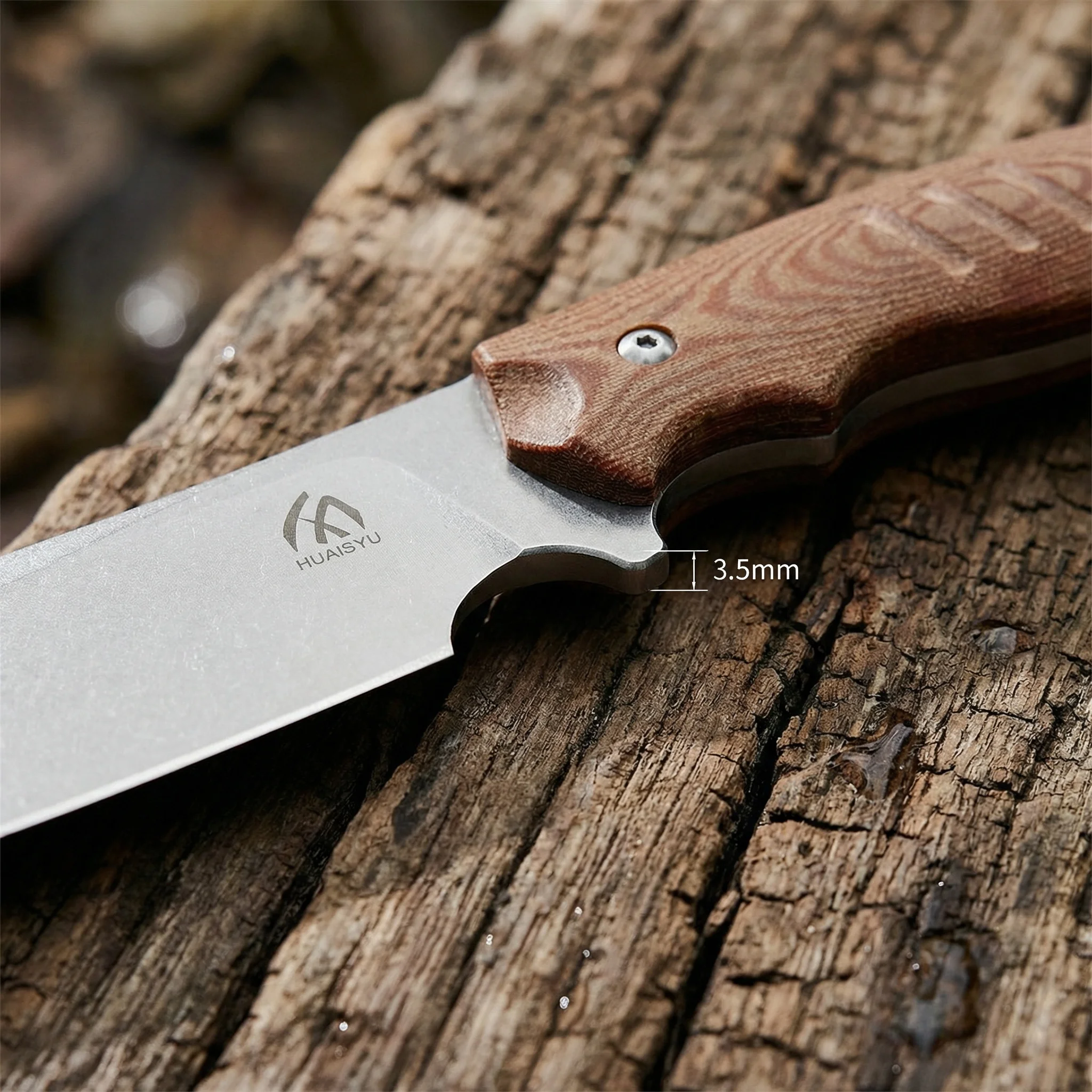 Cuchillo Fijo Emergencia Outdoor – Hoja Fixa Táctica Camping - imagen 3