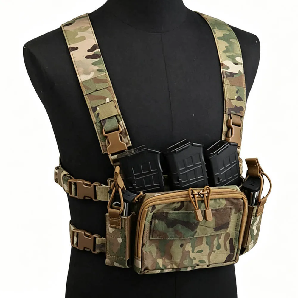 Chaleco táctico D3CRM ligero con bolsa cargadores 9mm/5,56 - imagen 3