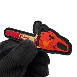Parche táctico PVC gancho y bucle motosierra hacha vikinga