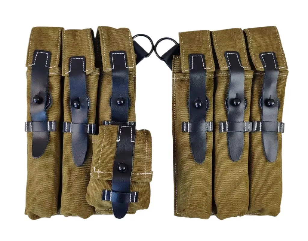 Bolsa de cintura táctica de lona camuflaje estilo WWII - imagen 5