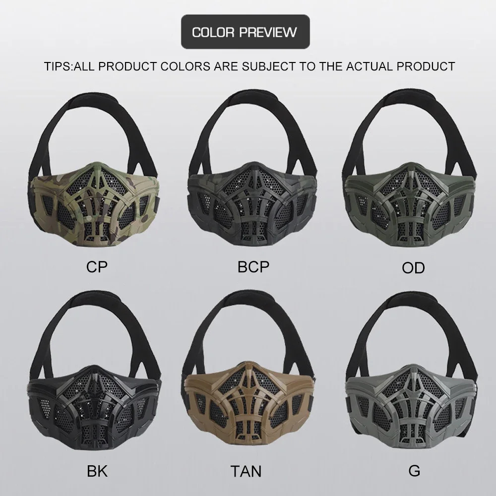 Máscara táctica Airsoft Escorpión de silicona para protector facial - imagen 3