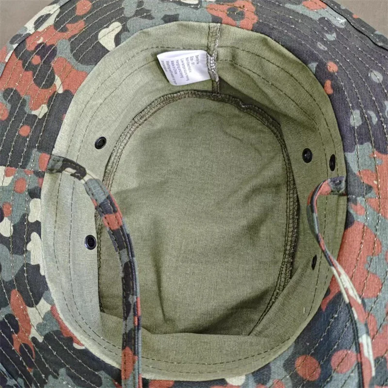 Sombrero camuflaje selva alemana de ala redonda para exteriores - imagen 5