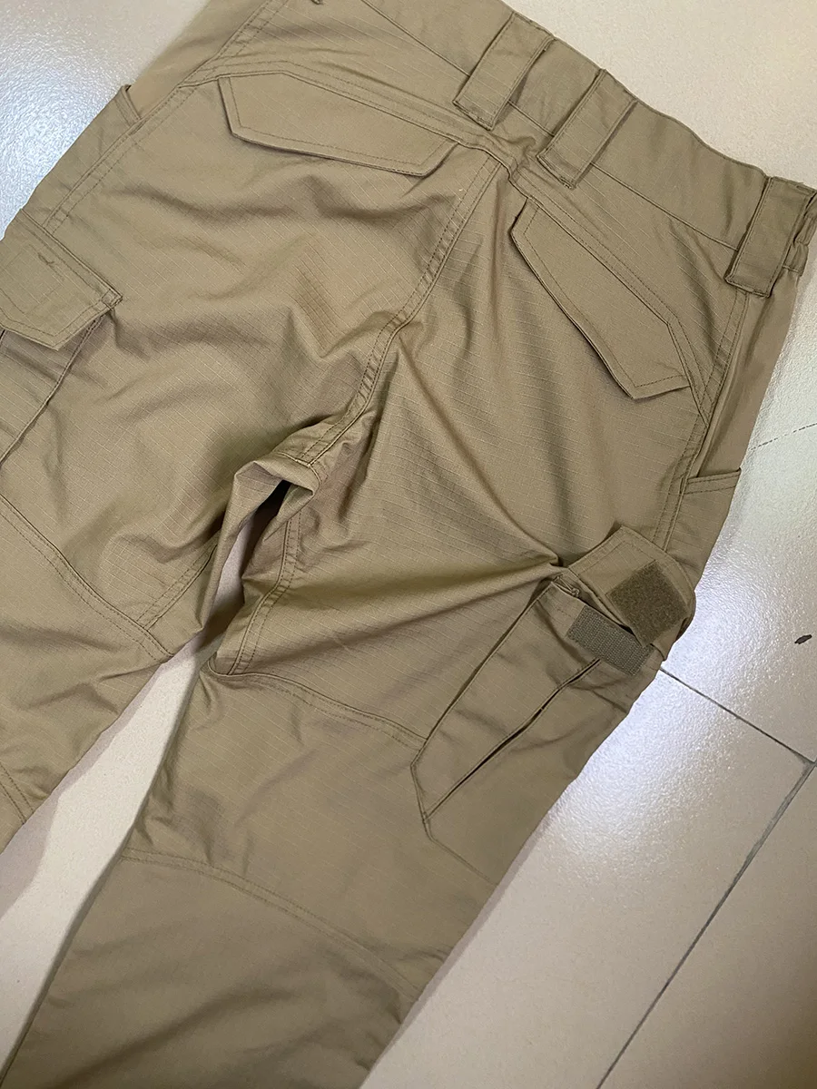 Pantalones tácticos caqui elásticos transpirables resistentes verano - imagen 5