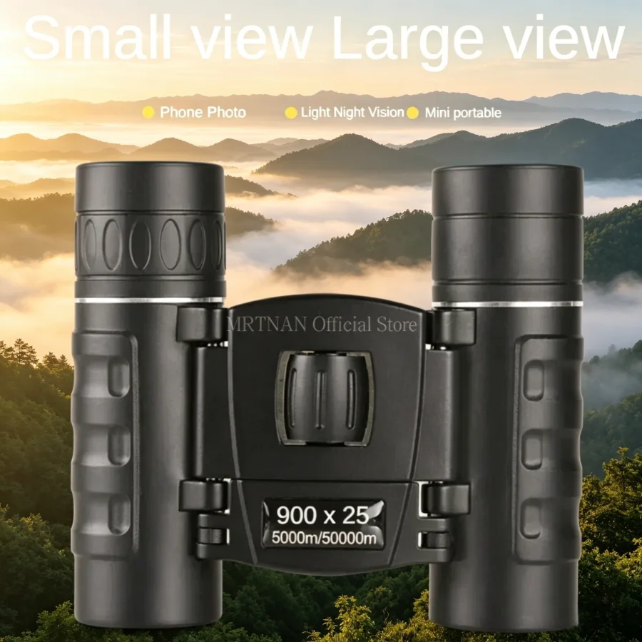 Binoculares de largo alcance BAK4 HD para caza y acampada