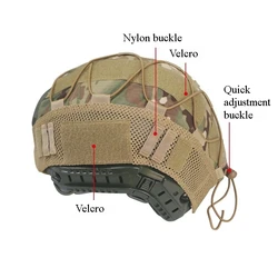 Flectarn funda casco táctico MC EMR desmontable rápida camuflaje