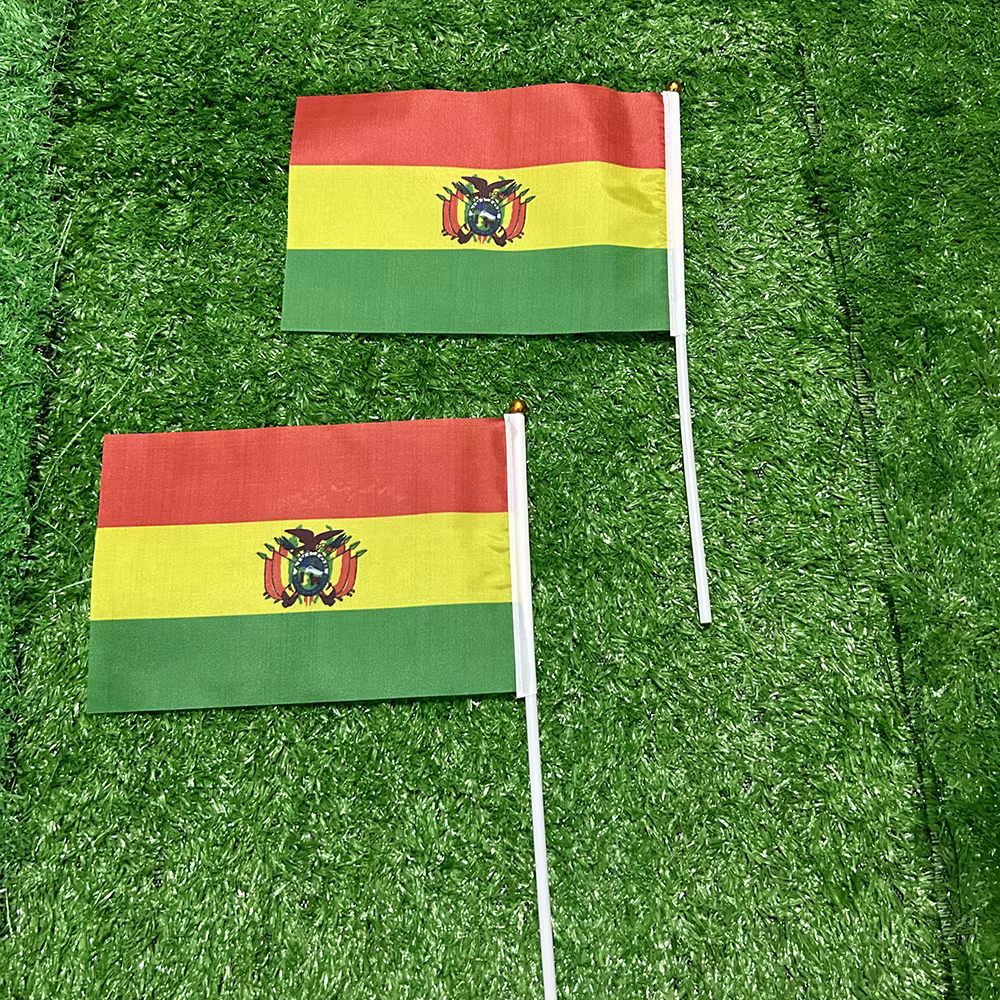Bandera de Bolivia de mano en ripstop resistente para mástil exterior - imagen 3