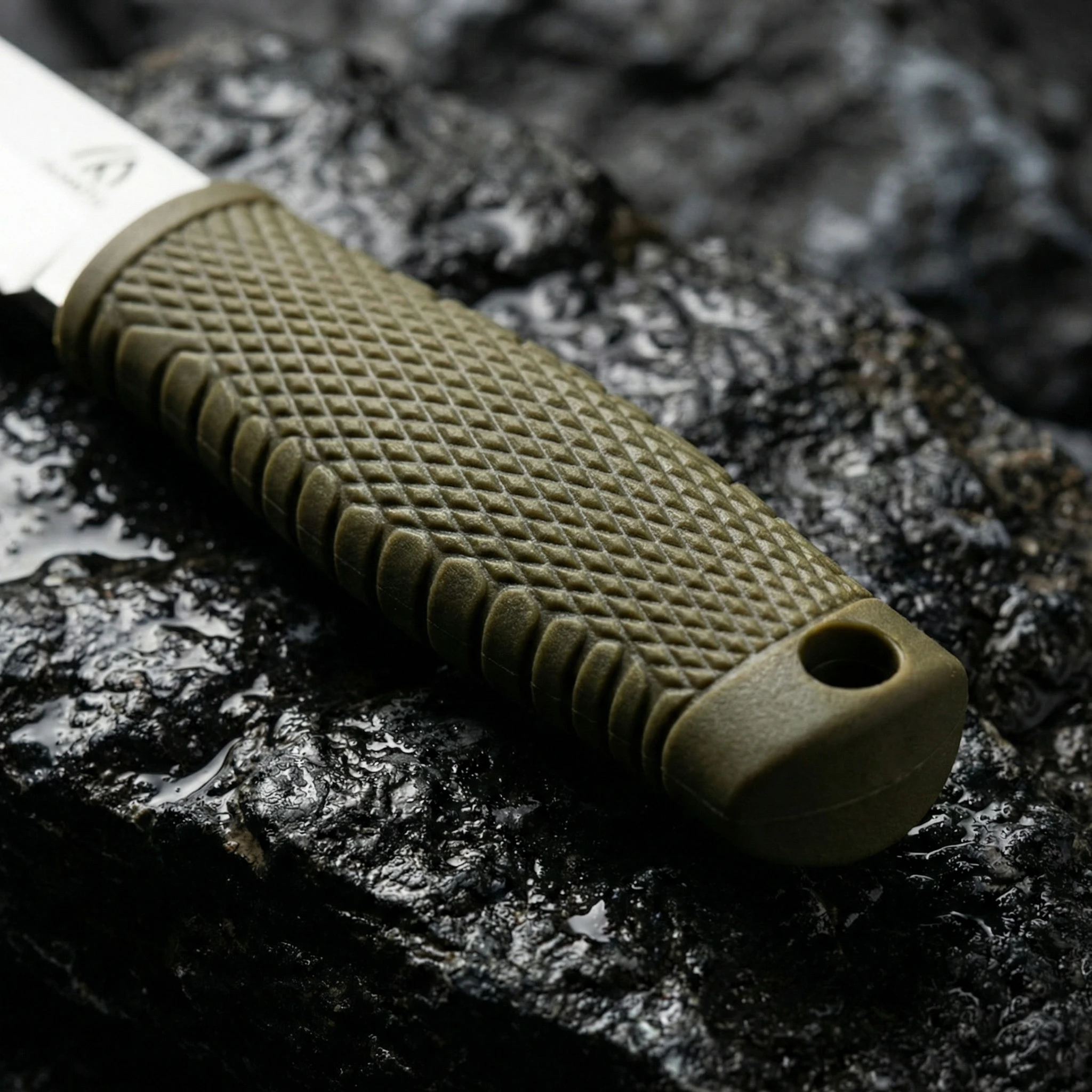 Cuchillo fijo de acero para exterior con funda táctica - imagen 3
