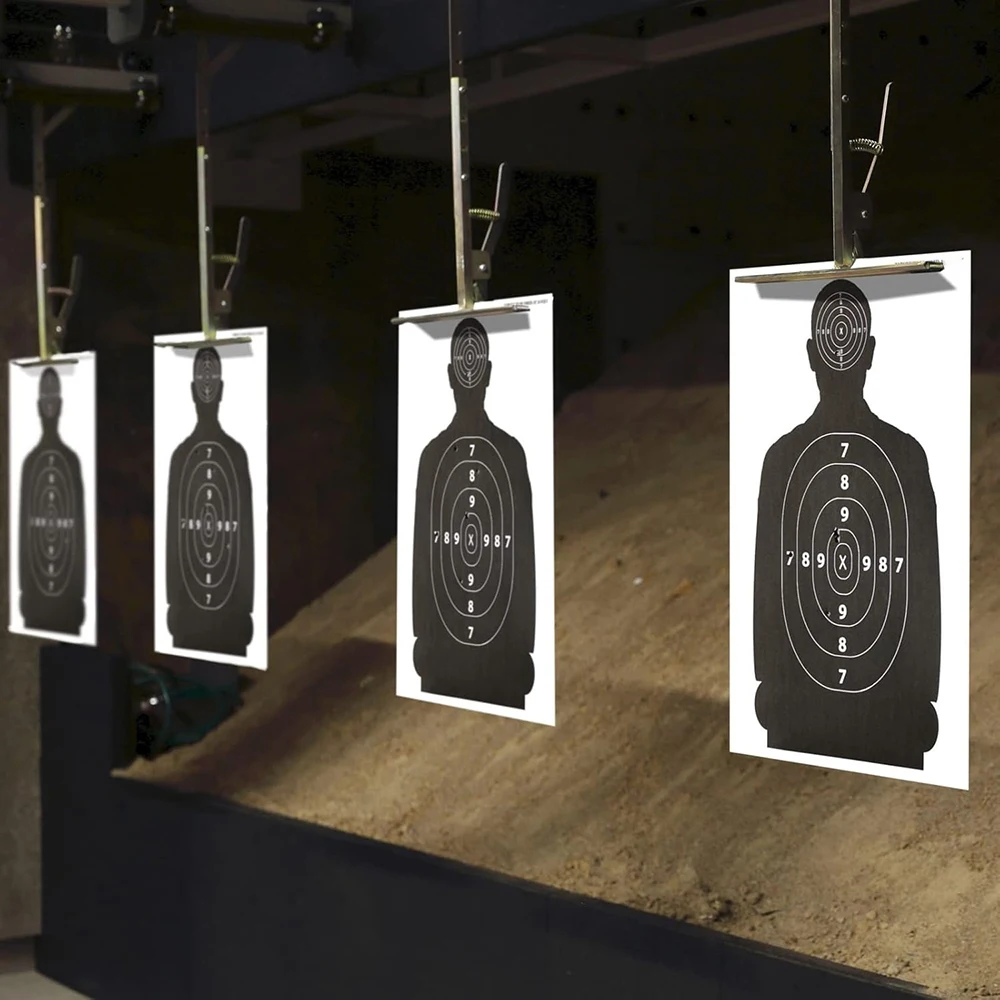 Dianas de papel para tiro al blanco, estilo silueta, airsoft campo - imagen 5