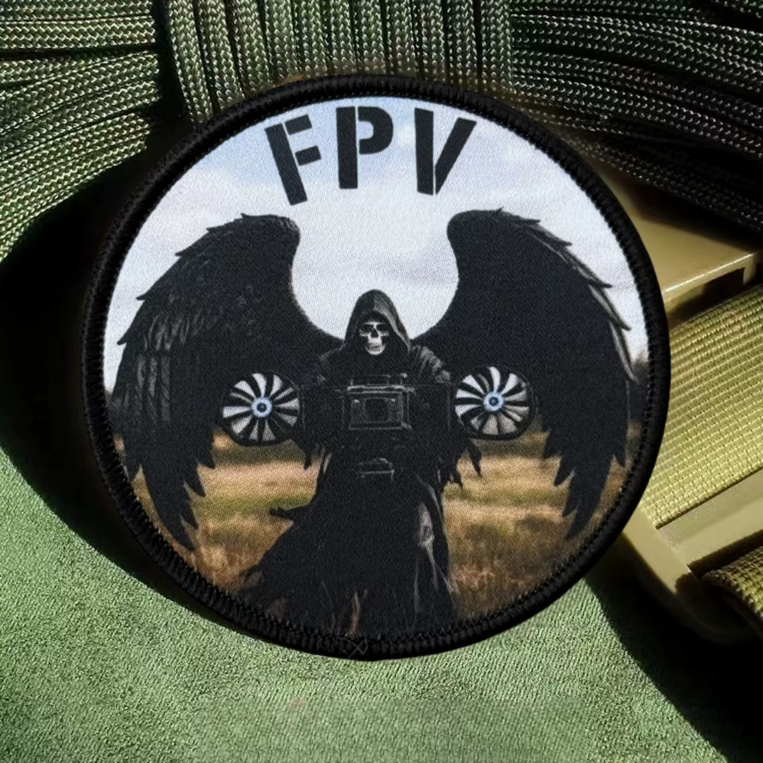 Parche Chevron Reaper Harvester táctico moral ejército gancho y bucle - imagen 5