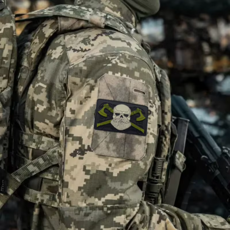 Parche Morale Patch Vikingo con Velcro PVC para Equipamiento Táctico - imagen 4
