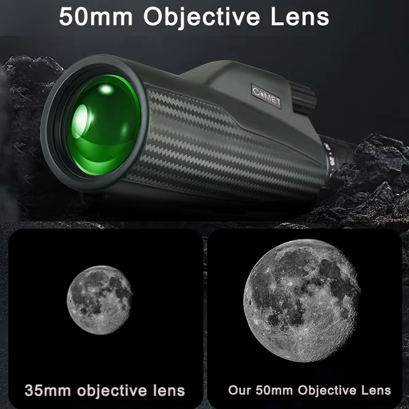 COMET 10x50 BAK4 Monocular HD impermeable para observación de aves - imagen 5