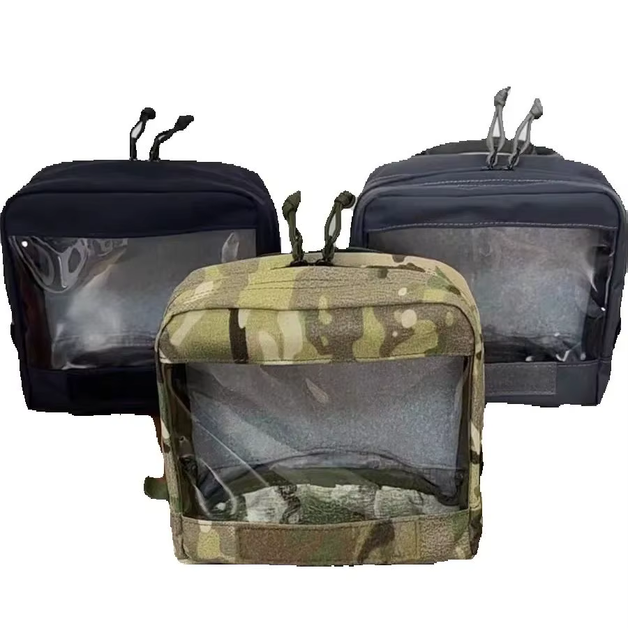 Bolsa táctica transparente secundaria con organizador interior Simple