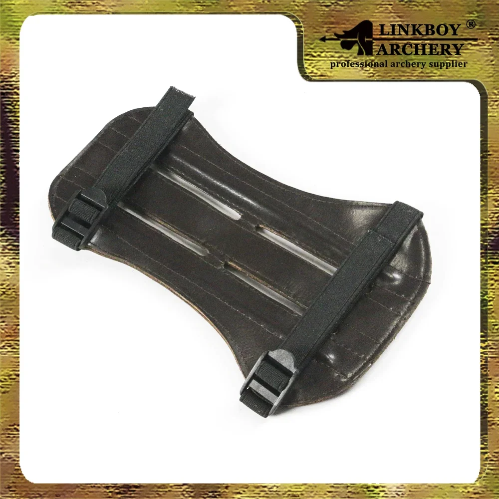 Protector de brazo cuero de buey para tiro con arco – dos correas - imagen 2