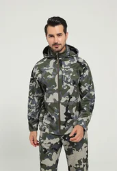 Chaqueta impermeable Jetstream de caza lana cortaviento transpirable
