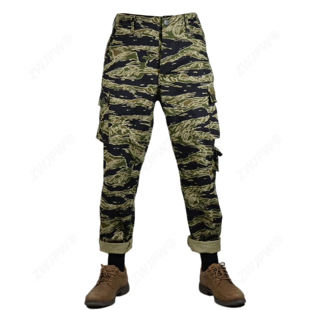 Pantalones tácticos TCU Tiger Stripe Spot de sarga hombre duradera - imagen 3