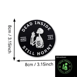 Parche táctico calavera Dead Still Horny – PVC para mochilas