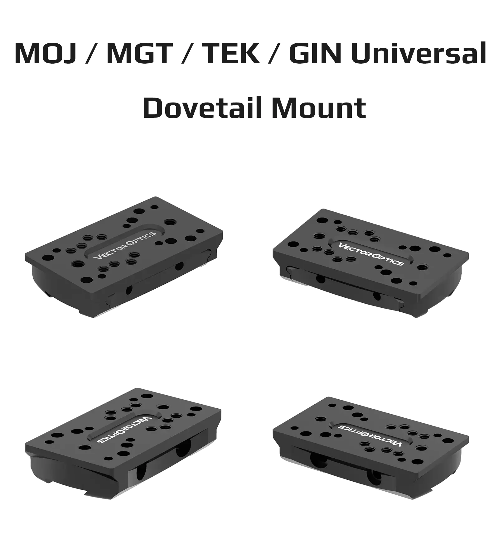 Base de montaje universal Vector Optics en aluminio negro