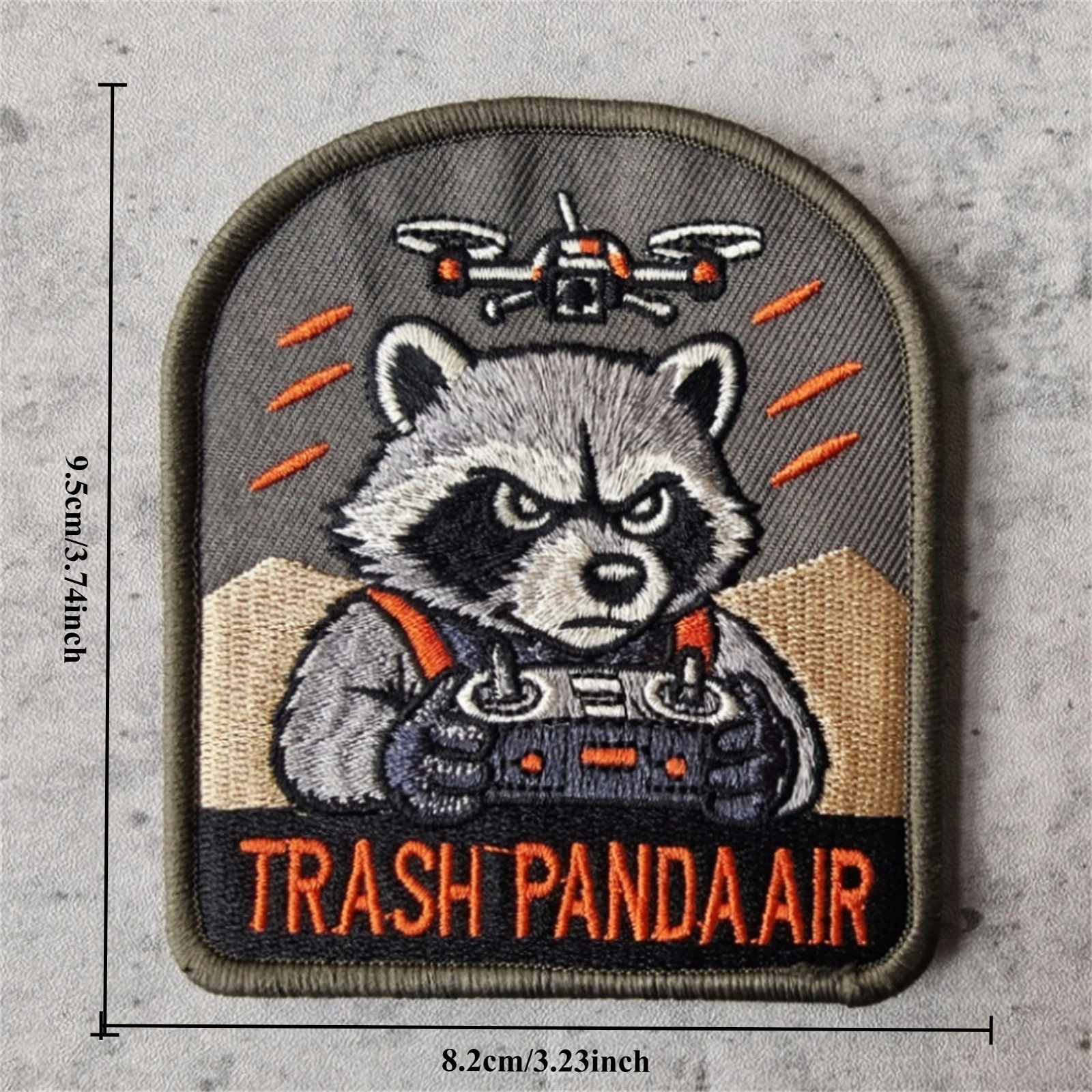 Parche táctico Trash Panda de mapache con cierre de velcro - imagen 2