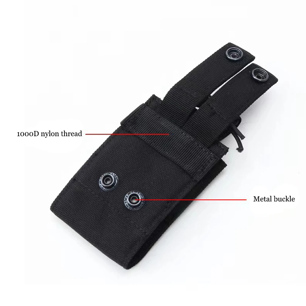 Funda walkie-talkie MOLLE de nylon para usos tacticos outdoor - imagen 5