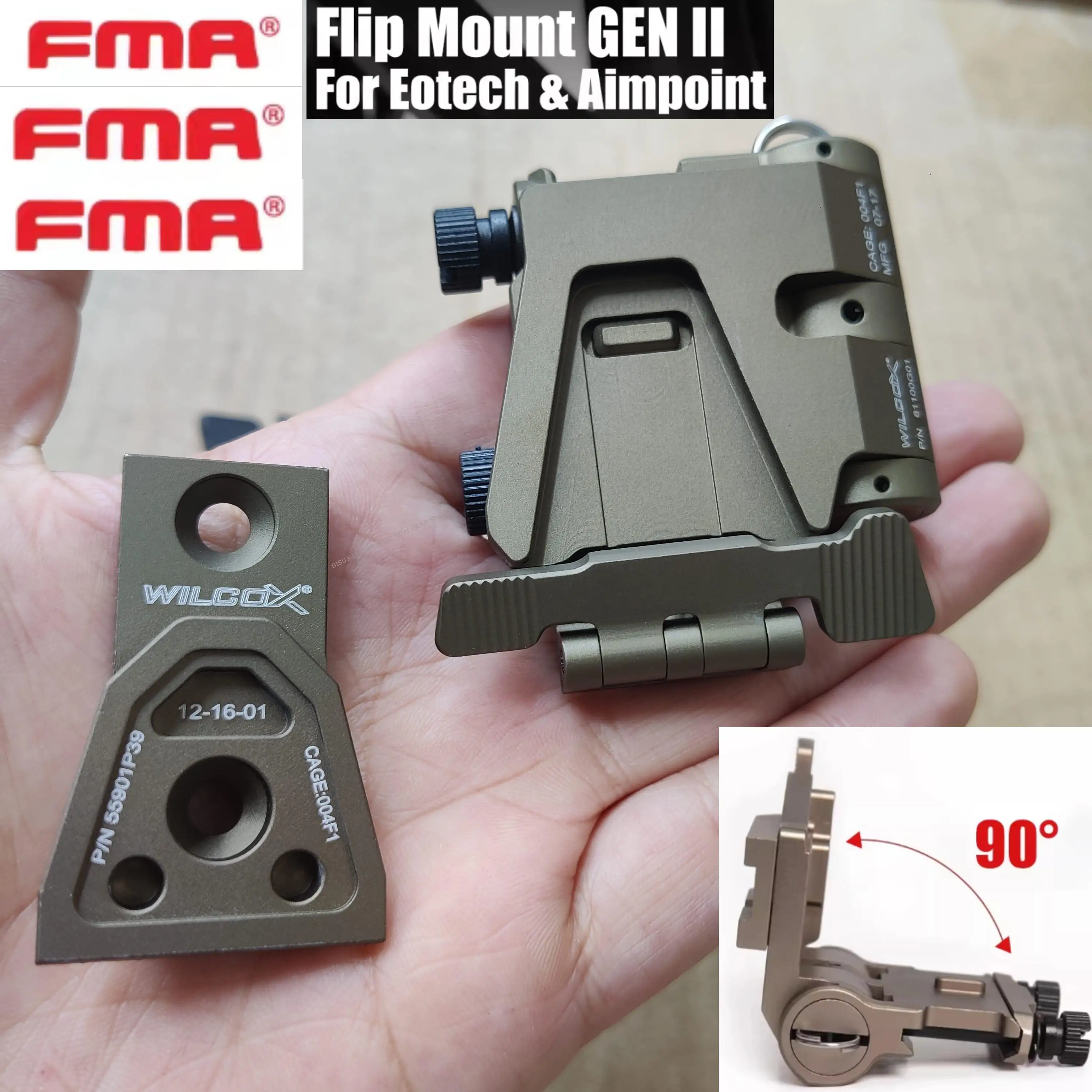 FMA soporte táctico abatible rápido para visor Eotech Aimpoint