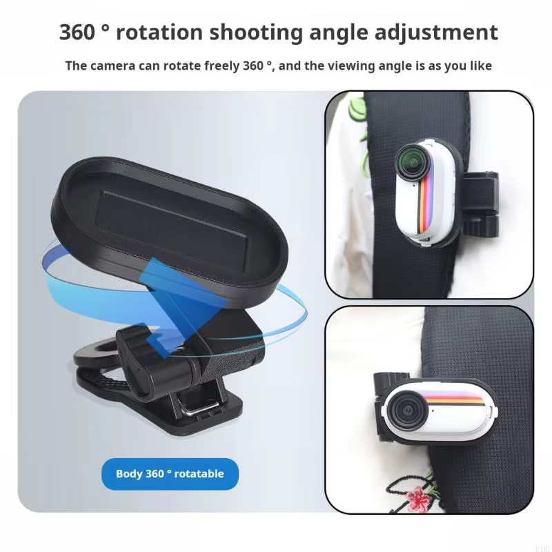Soporte clip magnético para cámara de acción GO3S con rotación completa