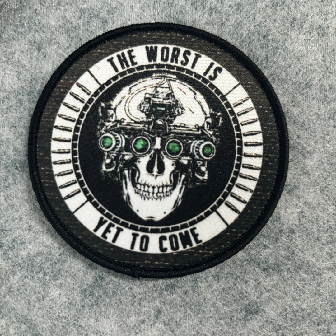 Parche calavera mecánica - Insignia táctica nocturna para mochila - imagen 5