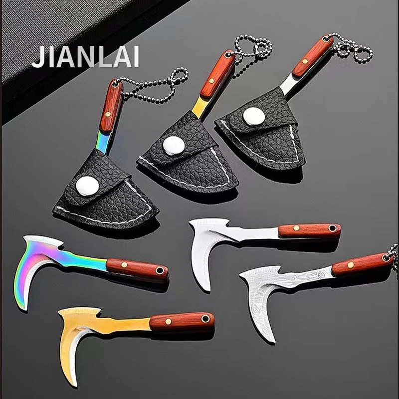 Cuchillo pequeño multiusos con forma de hoz para abrir cajas