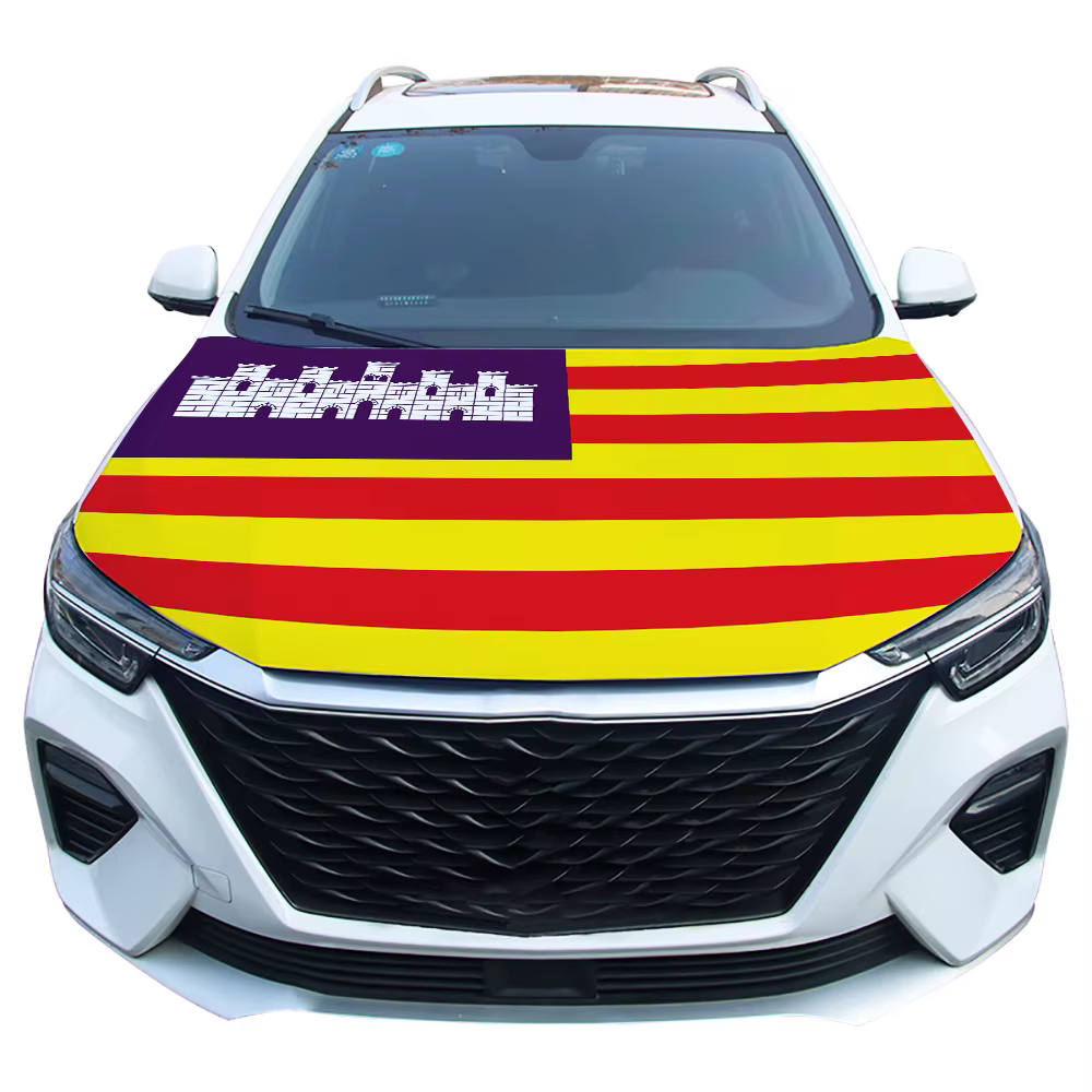 Funda para capó de coche banderín Islas Baleares – Decoración - imagen 5