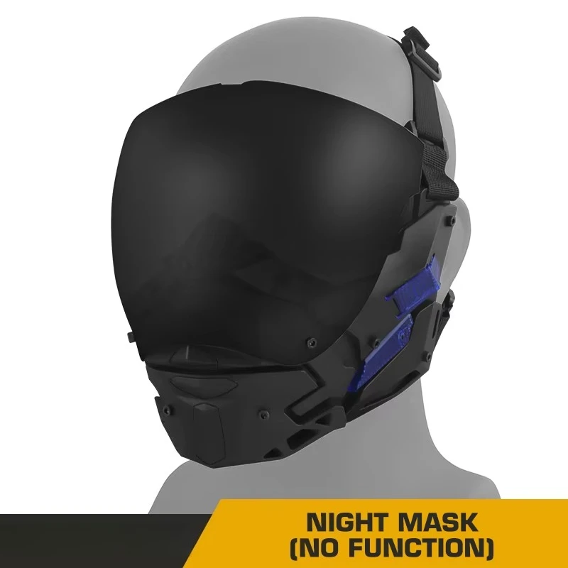 Máscara facial táctica antiniebla desmontable – Airsoft y paintball