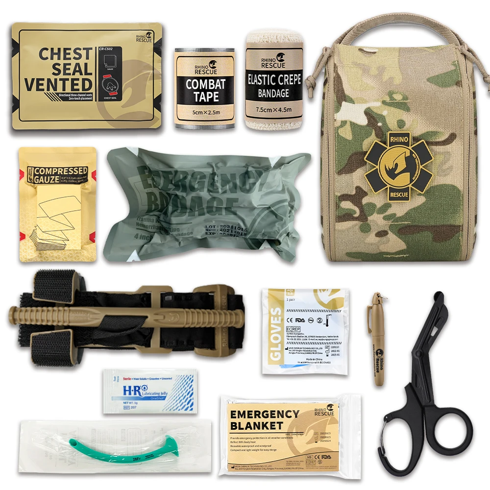 IFAK táctico de rescate rinoceronte con bolsa MOLLE para al aire libre - imagen 2