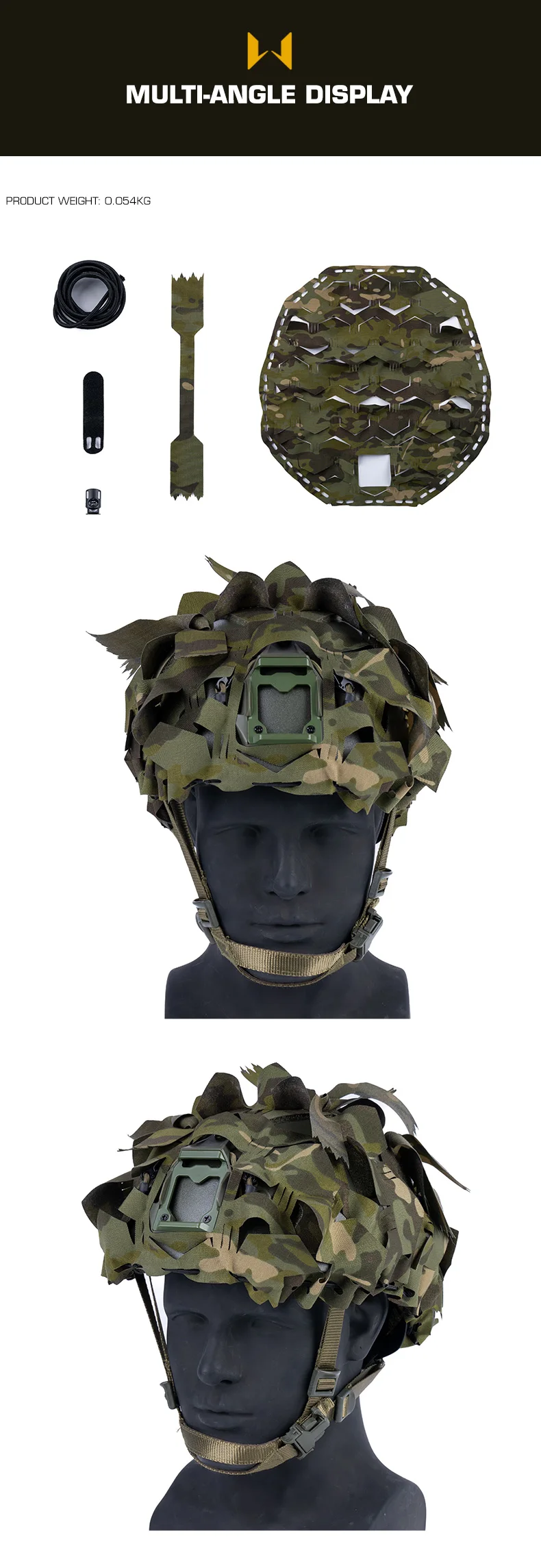 Acabado de malla 3D camuflada