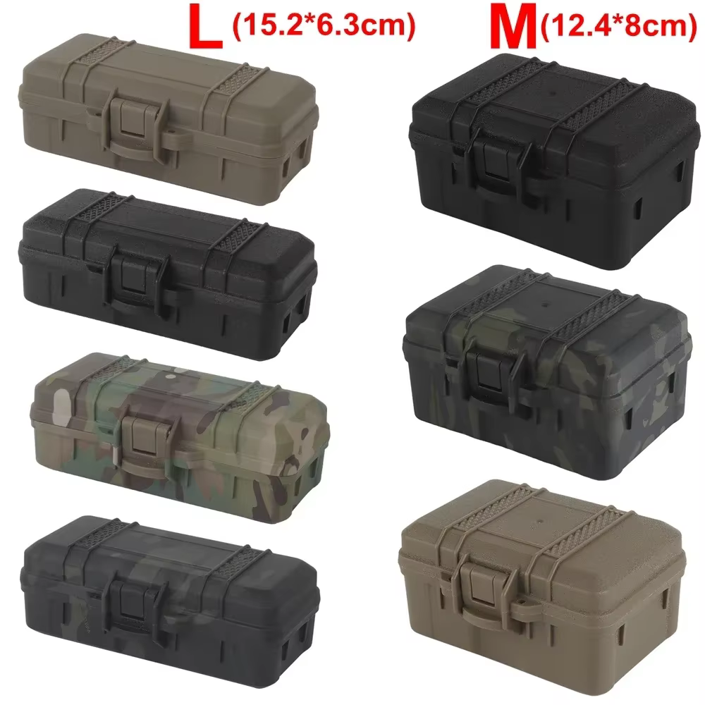 Estuche táctico impermeable EDC – Dos tamaños con linterna médica y protección láser - imagen 3