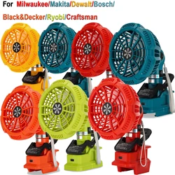 Ventilador portátil con clip para herramienta y ajuste de velocidad