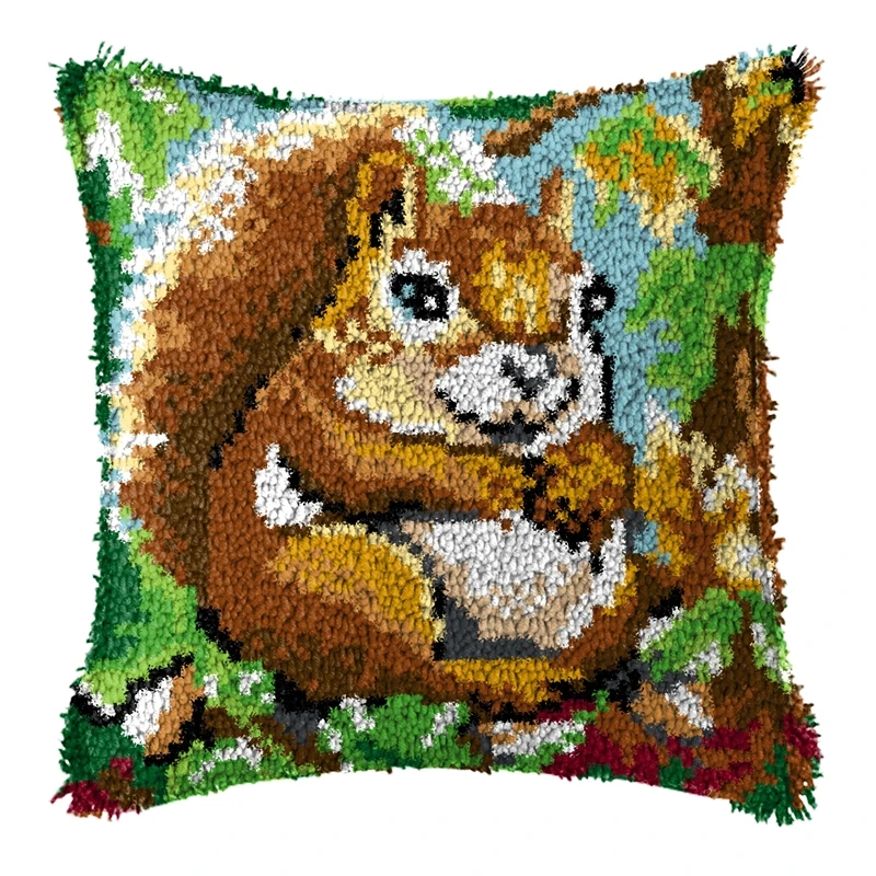 Kit de ganchillo reversible con animales para alfombras - imagen 3