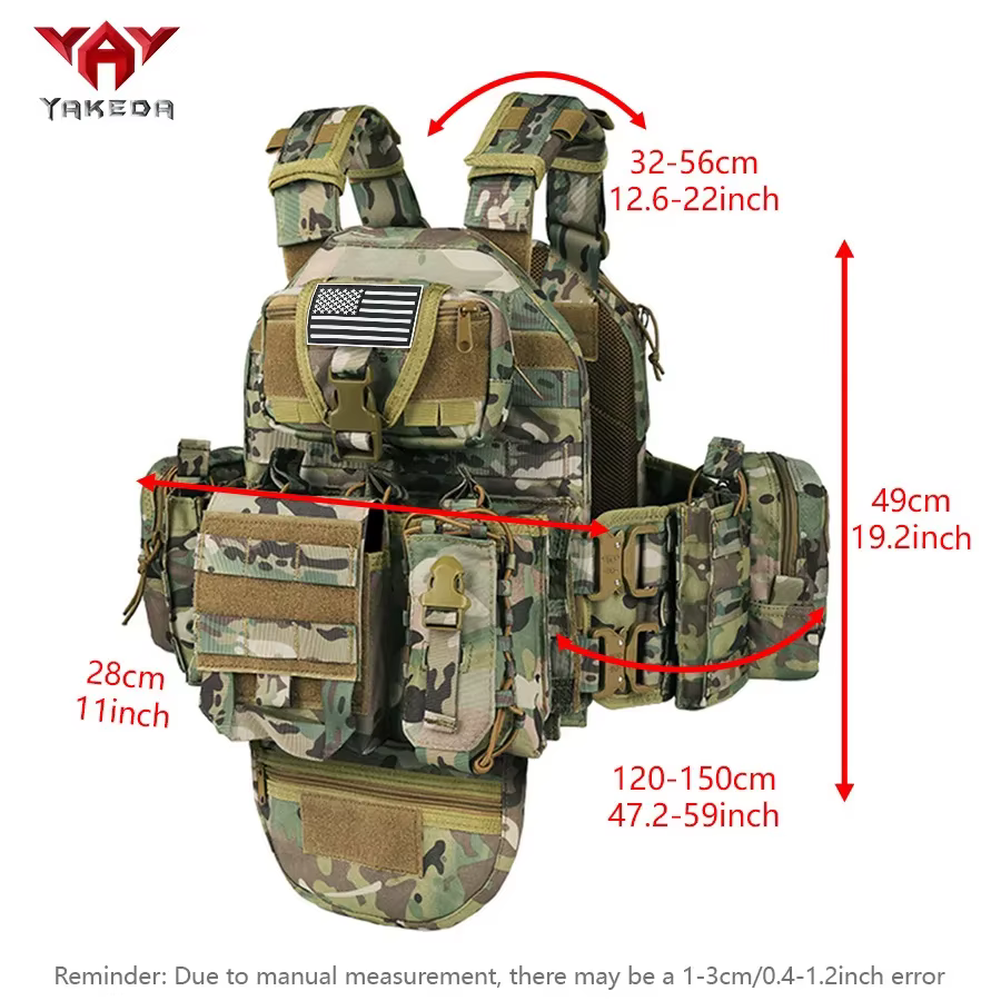 Chaleco táctico YAKEDA con MOLLE