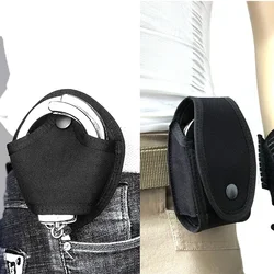 Funda táctica para esposas policiales con cinturón abierto y bolsillos