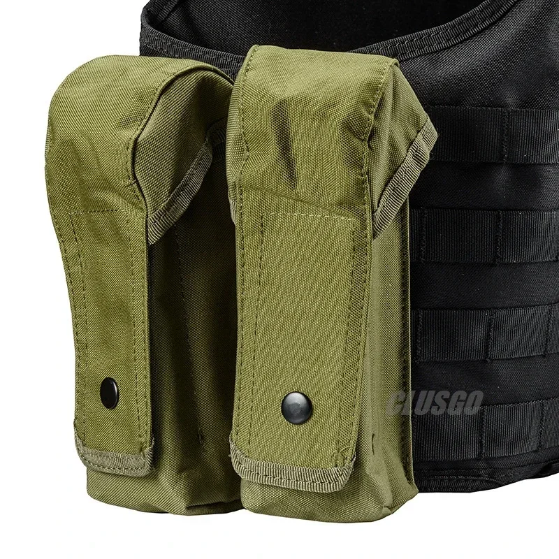 Funda táctica doble para cargadores AK — vista frontal